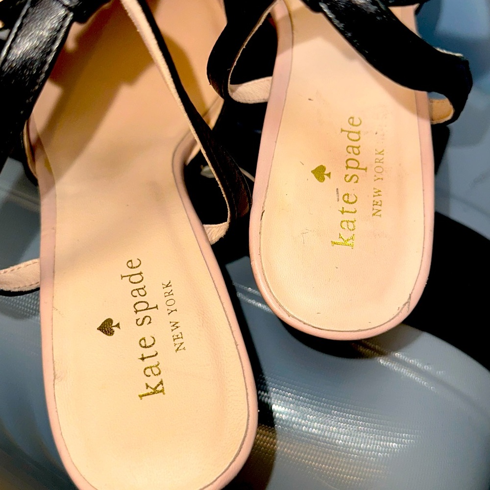 Kate Spade ♠️ New York Vintage Jayme Pumps soft Pink & black Flowers Barbiecore - Picture 4 of 10